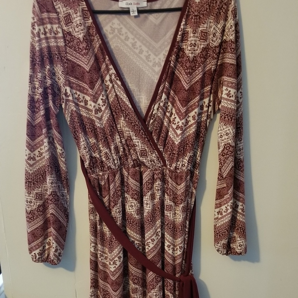 Long sleeve floor length dress